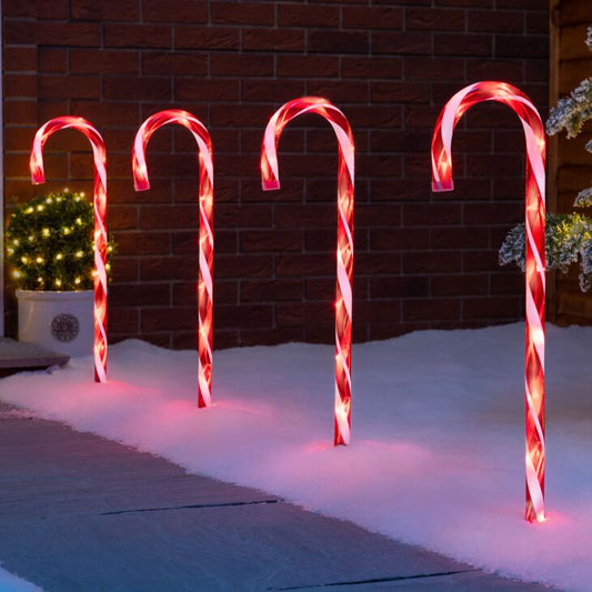 Candy Cane Path Lights