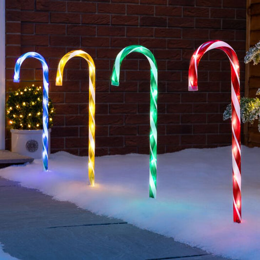 Candy Cane Path Lights